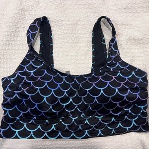 Torrid mermaid scales bikini swim top size 2
